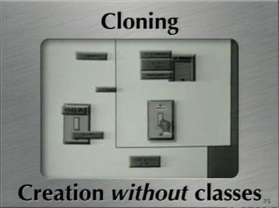 screenshot of ark demo titled cloning creation without classes