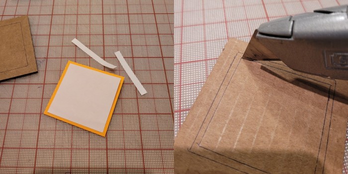 using paper to mark the window size