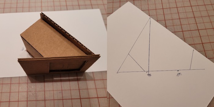 making a paper template for the sides